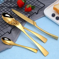 spklifey gold cutlery set cutlery stainless steel cutlery set dinnerware set gold spoon fork spoon kitchen tableware
