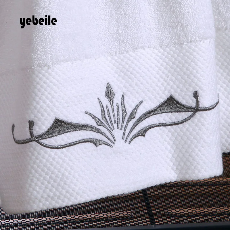 Высококачественные Новые банные полотенца Yebeile из 100% хлопка белые роскошные