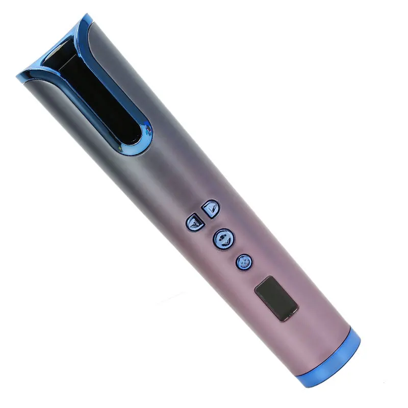 

Автоматический щипцы для волос беспроводной щипцы для завивки волос USB перезаряжаемая Беспроводная портативная утюжок для волос с ЖК-диспл...