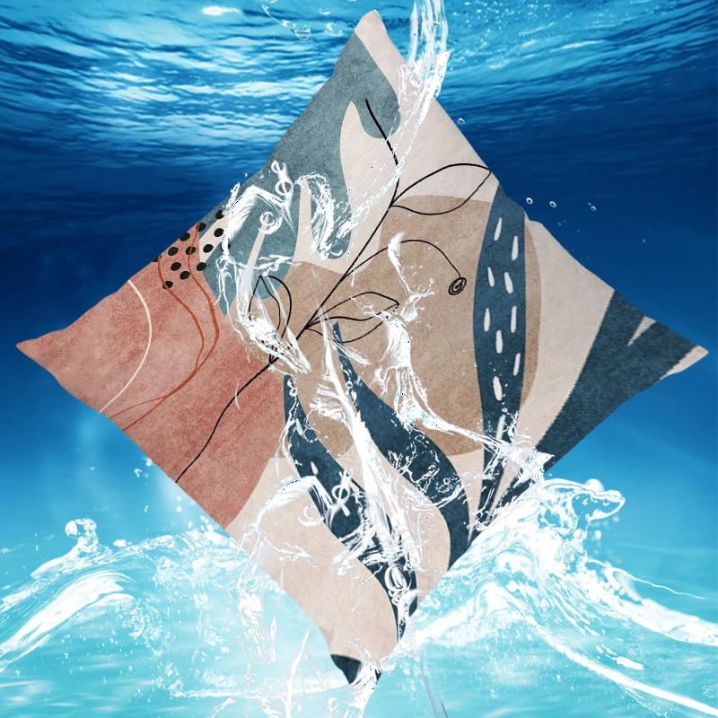 

Nordic Style Pillow Case Simple Oil-proof Waterproof Pillowcases Linen Throw Pillow Case Car Sofa Cushion Cover 45cm*45cm