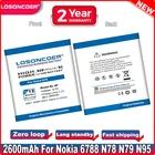 Аккумулятор LOSONCOER 2600 мАч для Nokia N78 N79 6788 6788I N95 8G