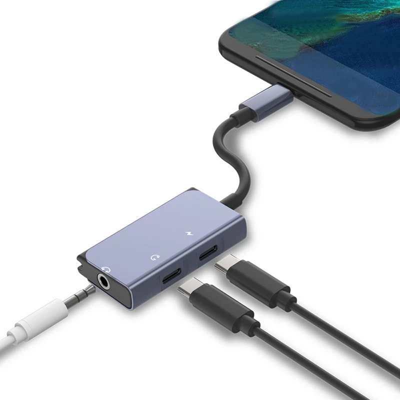 Адаптер USB Type-C на 3 5 мм o Кабель-адаптер для быстрой зарядки цифрового аналогового