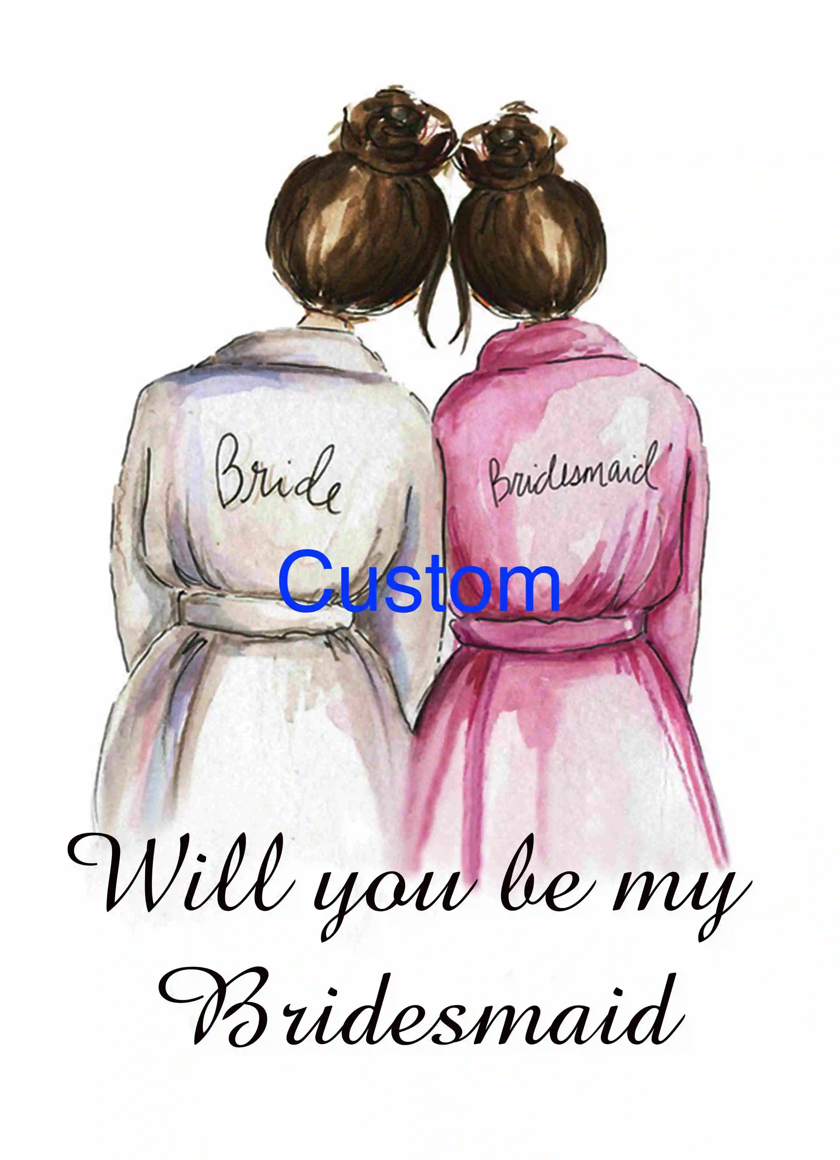 not custom card J 5 шт. в партии уникальные приглашения на свадьбу карты будет моя подружка невесты подарок для невесты Groomsman предложение приглашение - Цвет: not custom card J