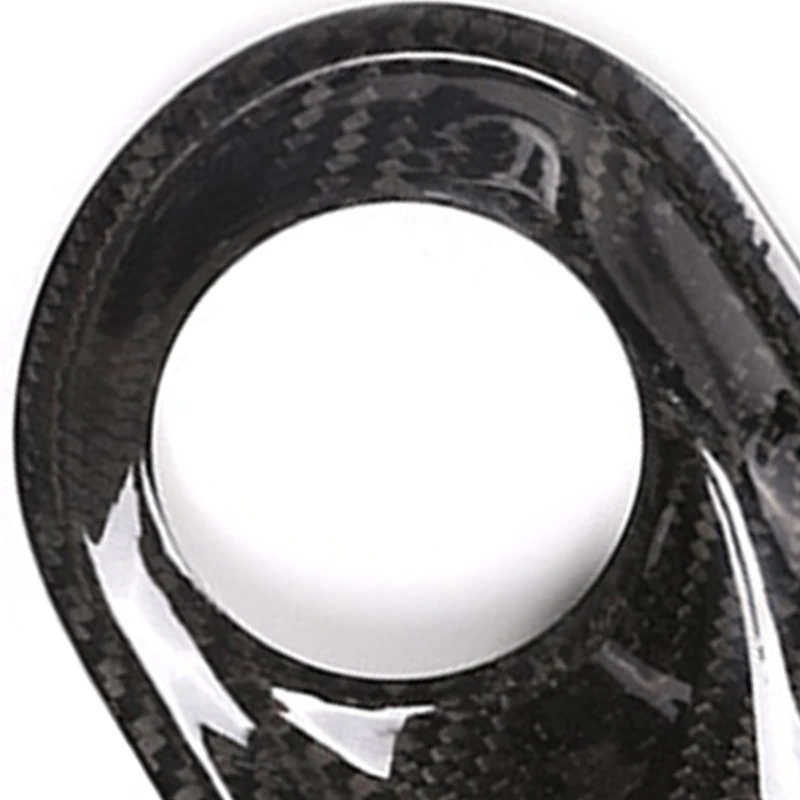 

Car Parts Headlight Switch Frame Decoration Cover Trim for MACAN 2014-2020 Real Carbon Fiber