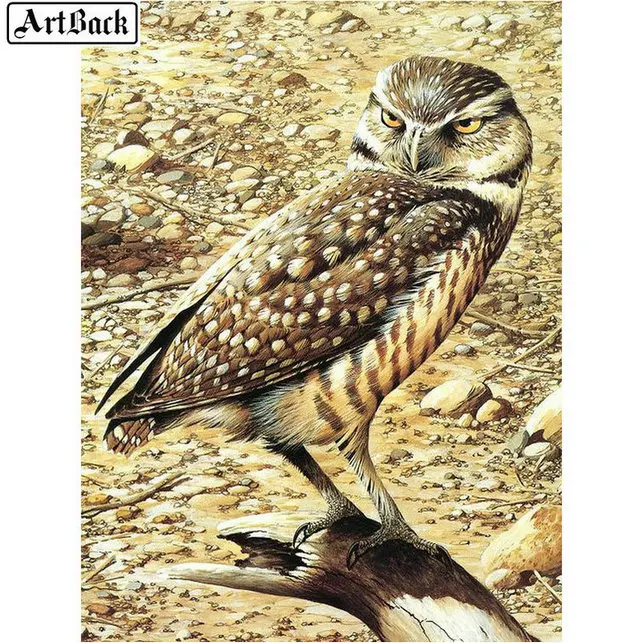 

5d diamond painting owl diy 3d new arrival diamond mosaic animal diamond embroidery decorative sticker