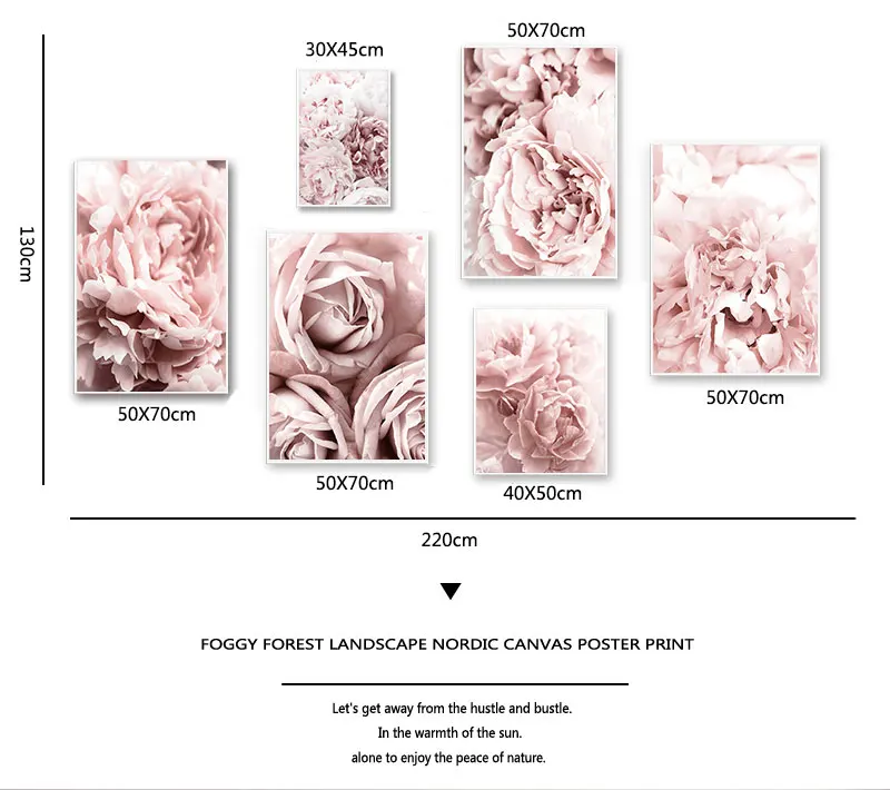 Постер с цветами пионы принты розы искусство на стене цветочное холст картина