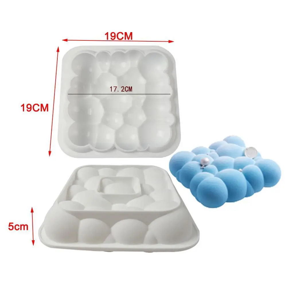 

DIY Baking Silicone Mold Cloud Shape Mousse 3D Cake Tools Pastry Mould Cookie Decorating Cake Art Cutters Geometric V6R1