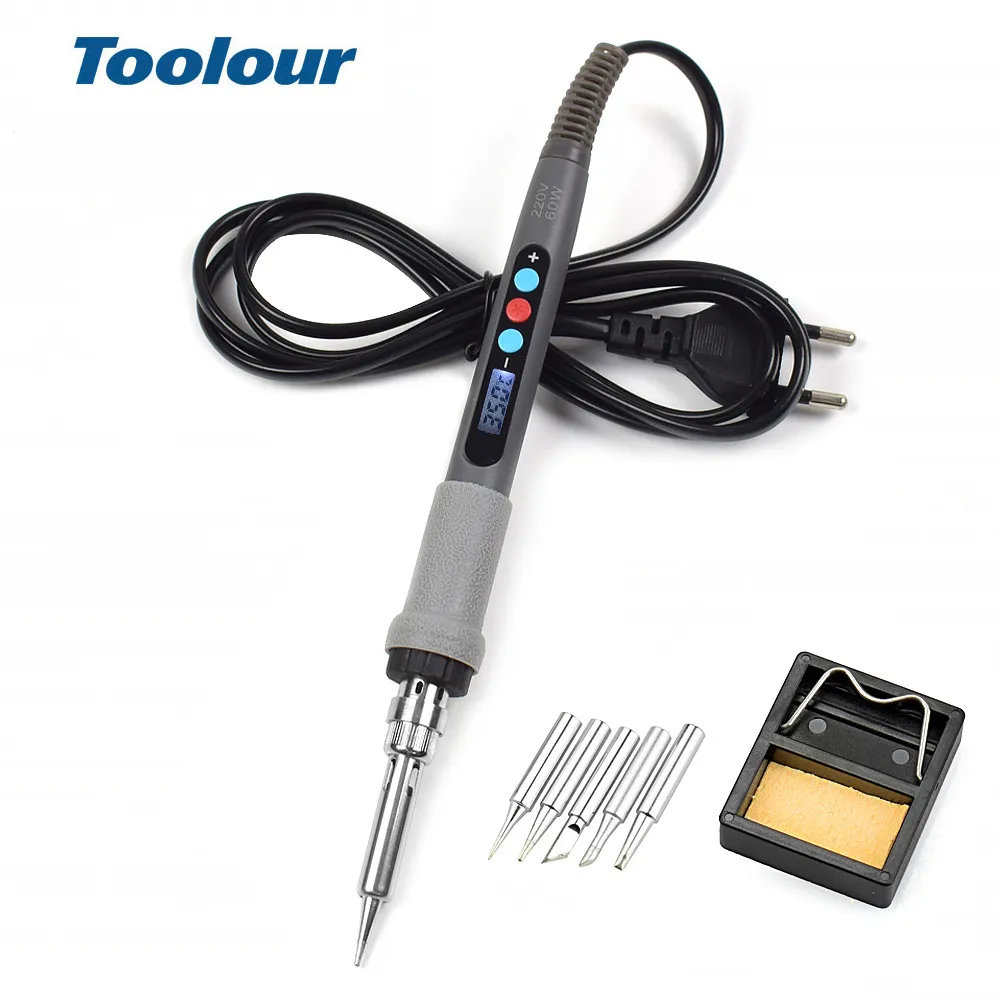 Паяльник Toolour Электрический с регулировкой температуры 110 В/220 В 60 Вт/90