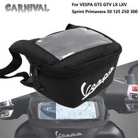 for vespa gts gtv lx lxv sprint primavera 50 125 250 300 gts300hpe scooter waterproof handlebar glove bags headphone bag
