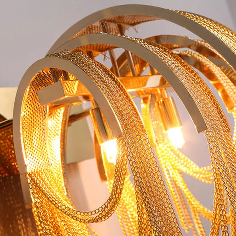 Italian Atlantis Luxury Chain Light Wall Lamps mirror light Stream sconce Lights Bathroom bedroom lamp For LOFT decor | Лампы и