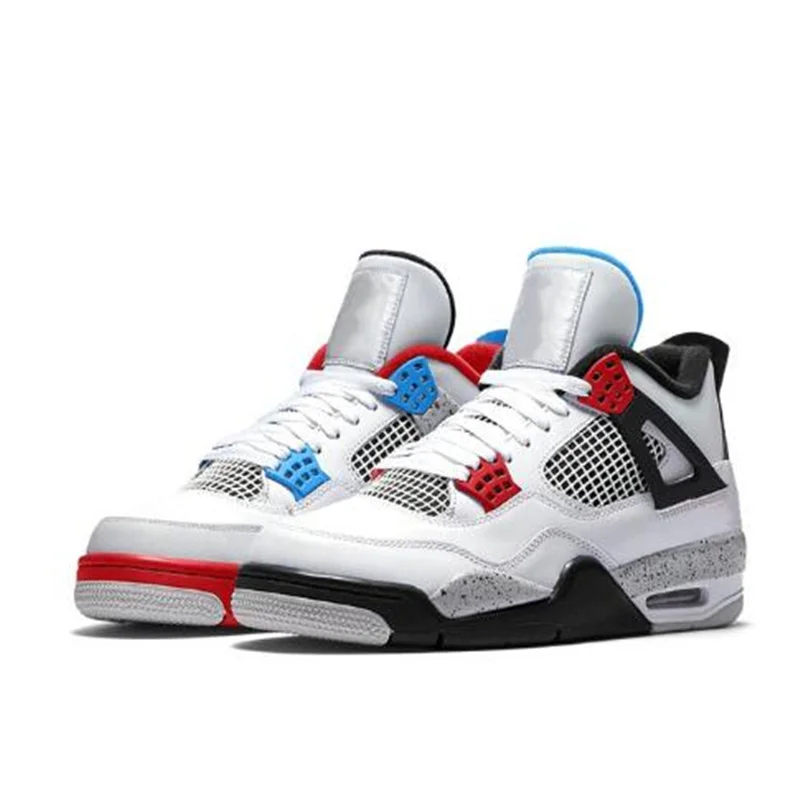 

2021New 4s Black Cat Basketball Shoes 4 Union What The Withe Cement Men Women Sneakers Bred Sports Trainer