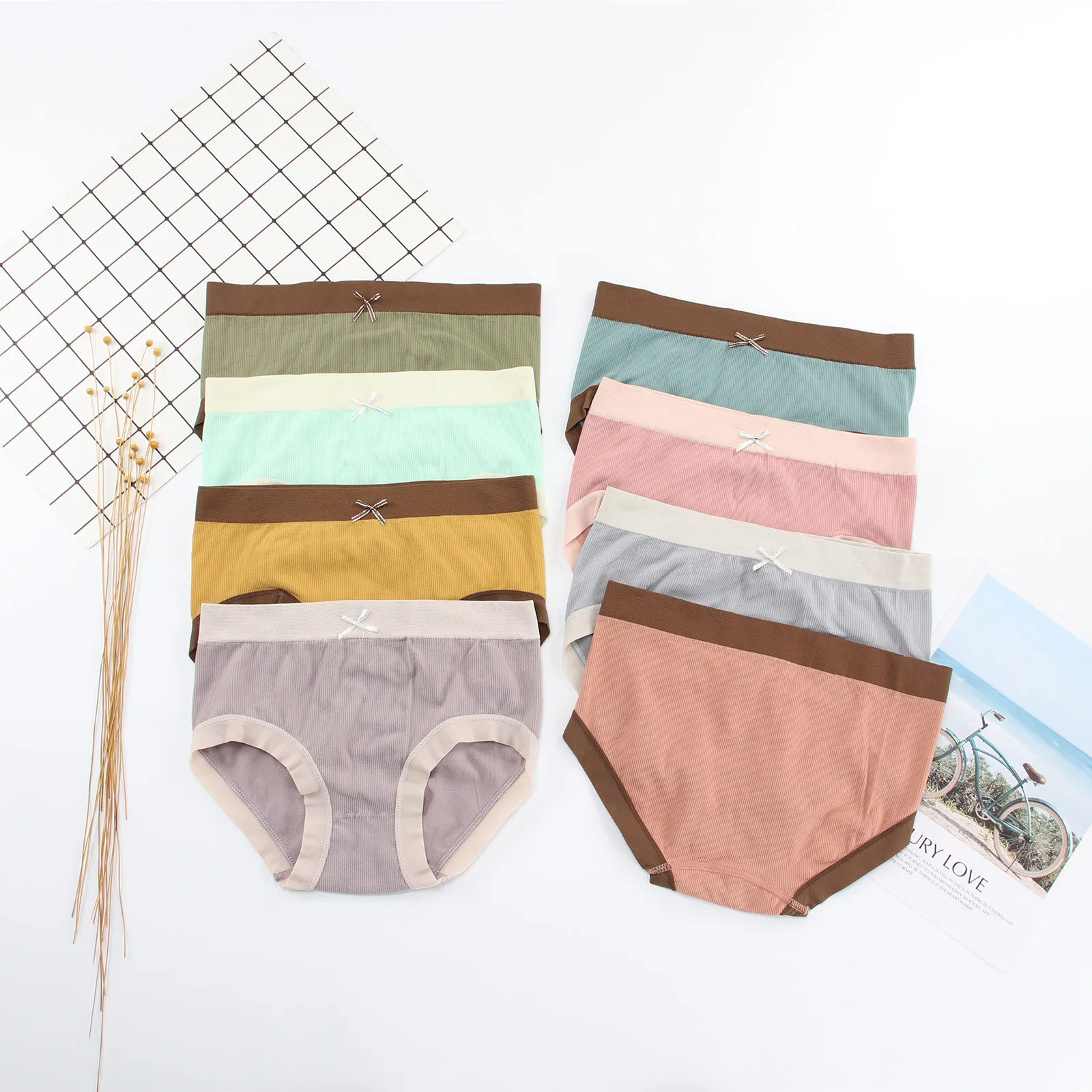 

Женские трусики с высокой талией, сексуальное женское нижнее белье, мягкие удобные хлопковые трусики, высококачественные трусики в стиле п...