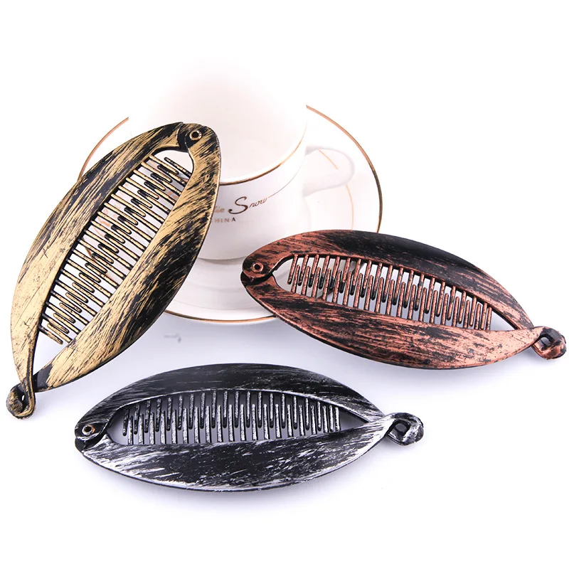 

Vintage Painted Fish Shape Hair Clips Banana Barrettes Girl Hairpins Hair Clamp Hair Accessories For Women