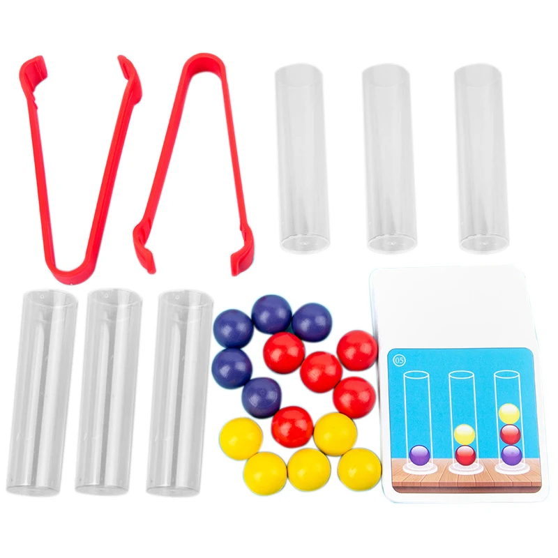 

Clip Beads Test Tube Toy Children Logic Concentration Fine Motor Training Game Logical Thinking Toys Clip Beads Game Toy