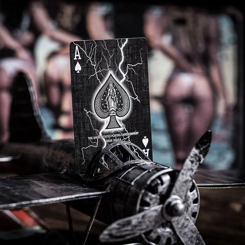 Велосипед покер молния игральные карты крутой цветок вырез креативные