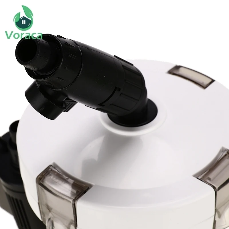 

220V 6W 400L/H External Aquarium Filter Canister Ultra-quiet Fish Tank Filter Bucket Aquarium Adjustable Flow HW-603B/HW-602B