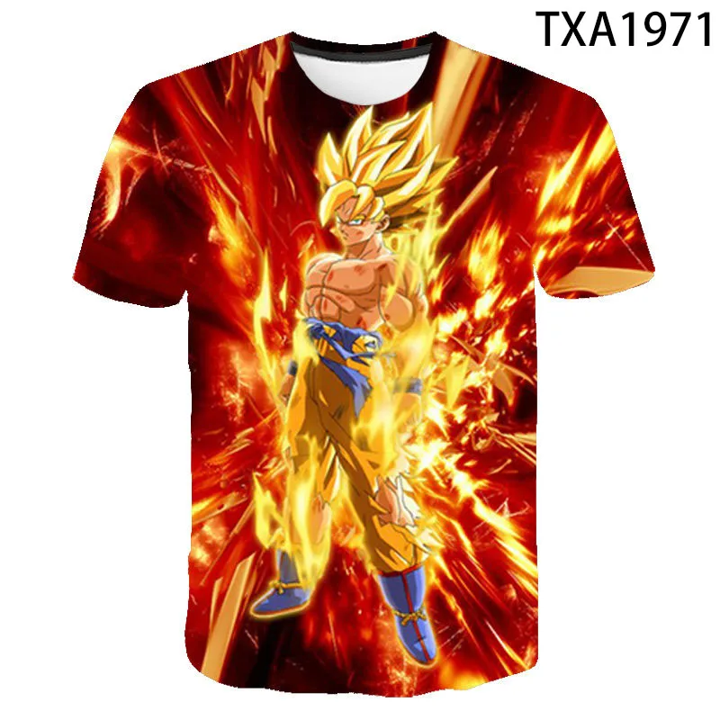 

New Boy Girl Kids Anime Dragon Fashion Men Women Children 3D Print T Shirt Boy Girl Kids Short Sleeve Casual Cool Tops DBZ Tee