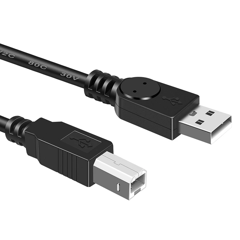 USB 2 0 кабель для печати Type A to B папа-папа Кабель принтера Canon Epson HP ZJiang принтер