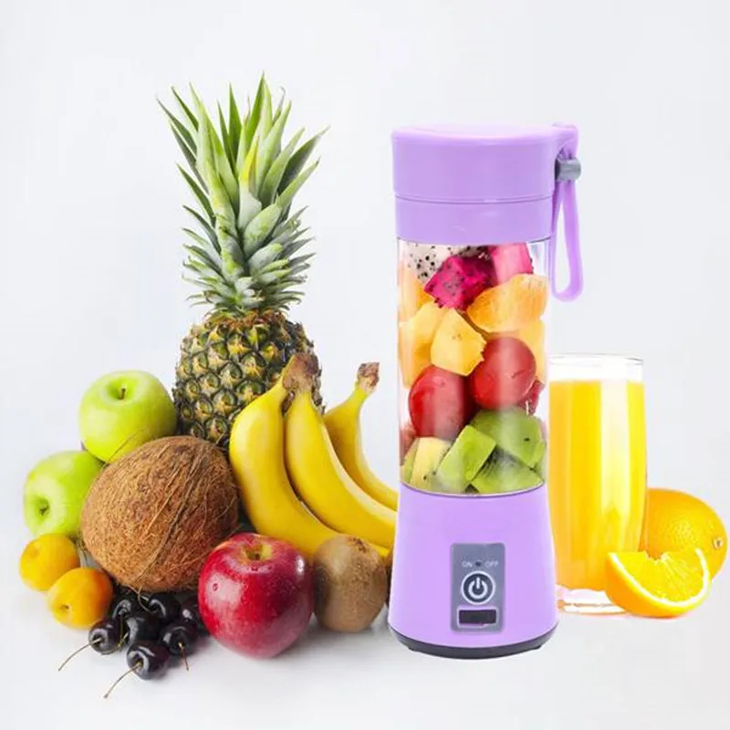 Соковыжималка блендер 380л USB Электрический миксер 6 лезвий Бутылка Чашка