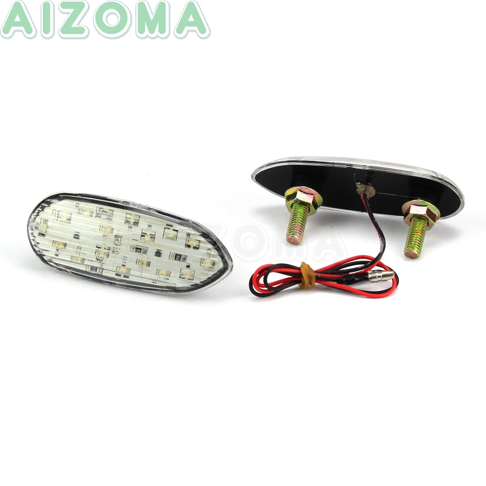 Motorcycle LED Flush Mount Turn Signals Blinker Indicator Flasher Lights For Suzuki GSXR GSX-R 600 750 1000 2005-2016 2006 2008 |