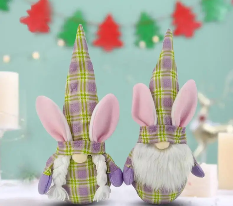 

Easter Bunny Gnomes Plush Faceless Doll home Decorations Present Spring Gift Stuffed Cartoon Doll Holiday Decorations Ornament