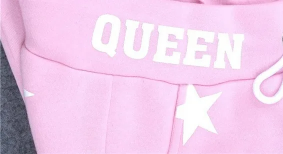 

Fashion drawstring lace up star print star casual Leggings