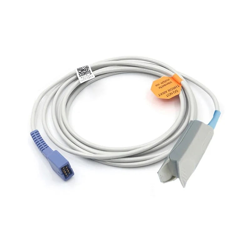 Nellcor Oximax Direct SpO2 Sensor Pulse Oximetry Probe Adult Finger Clip 9 Pins 3 Meter Cable |