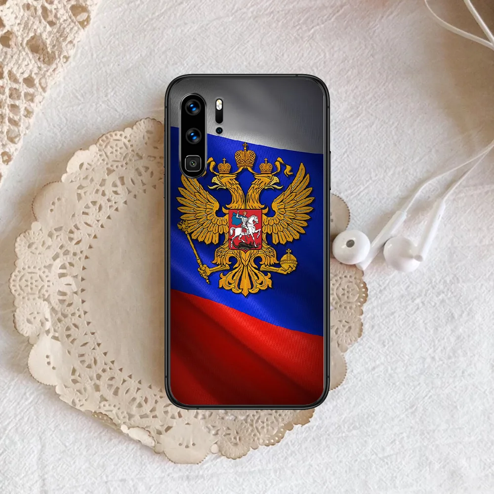 

Russia Russian Flags Phone Case For Huawei P Mate 10 20 30 40 Lite Pro smart Z 2019 nova 5t black Shell Painting Waterproof Soft