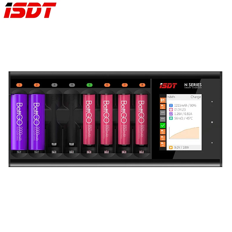 ISDT N8 N16 N24 AA AAA зарядное устройство DC Смарт для батареи Li lon LiHv Ni MH Cd LiFePO4|Детали и