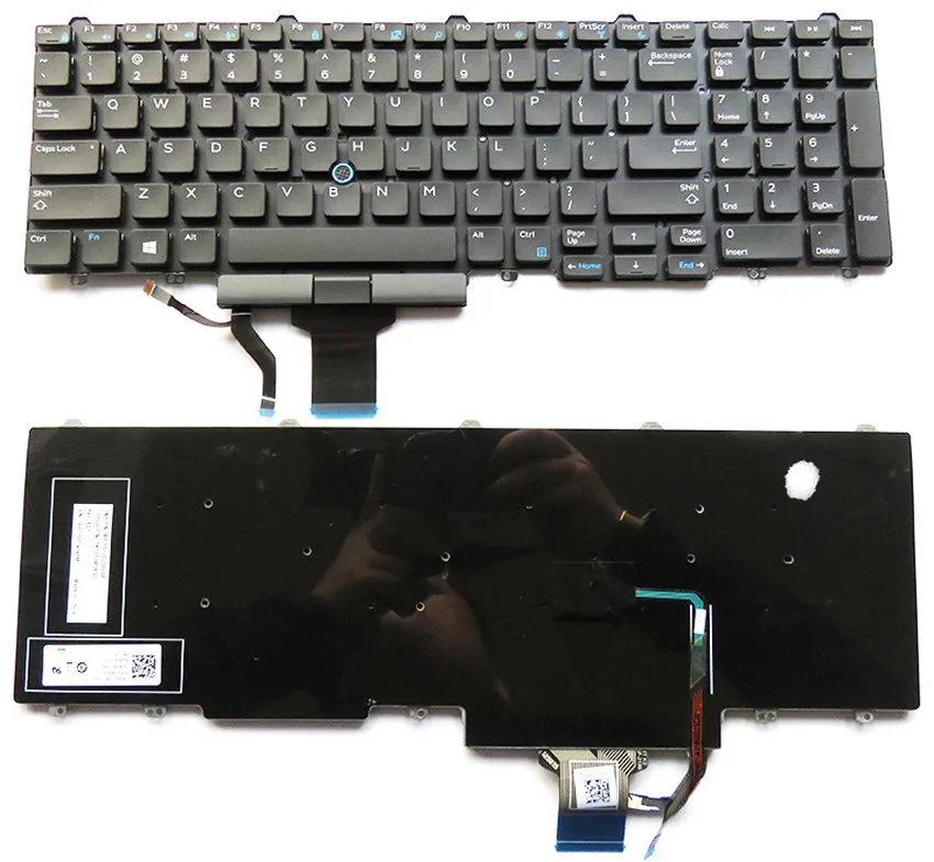 Новая клавиатура с подсветкой для Dell Latitude E5550 E5570 US|Клавиатуры замены| |