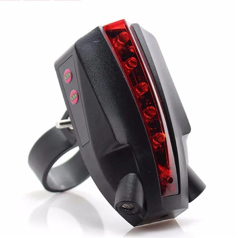 Уличная спортивная 2 Laser+ 5 светодиодный задняя подсветка на велосипед задний фонарь для велосипеда с возможностью светильник луч безопасности Предупреждение красная лампа для дропшиппинг
