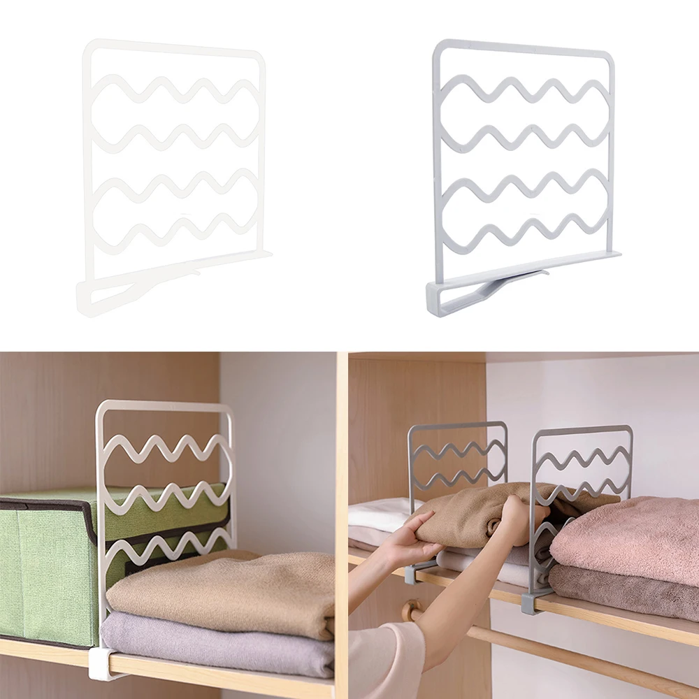 1 шт. пластиковые разделители для полки шкаф хранения многослойная