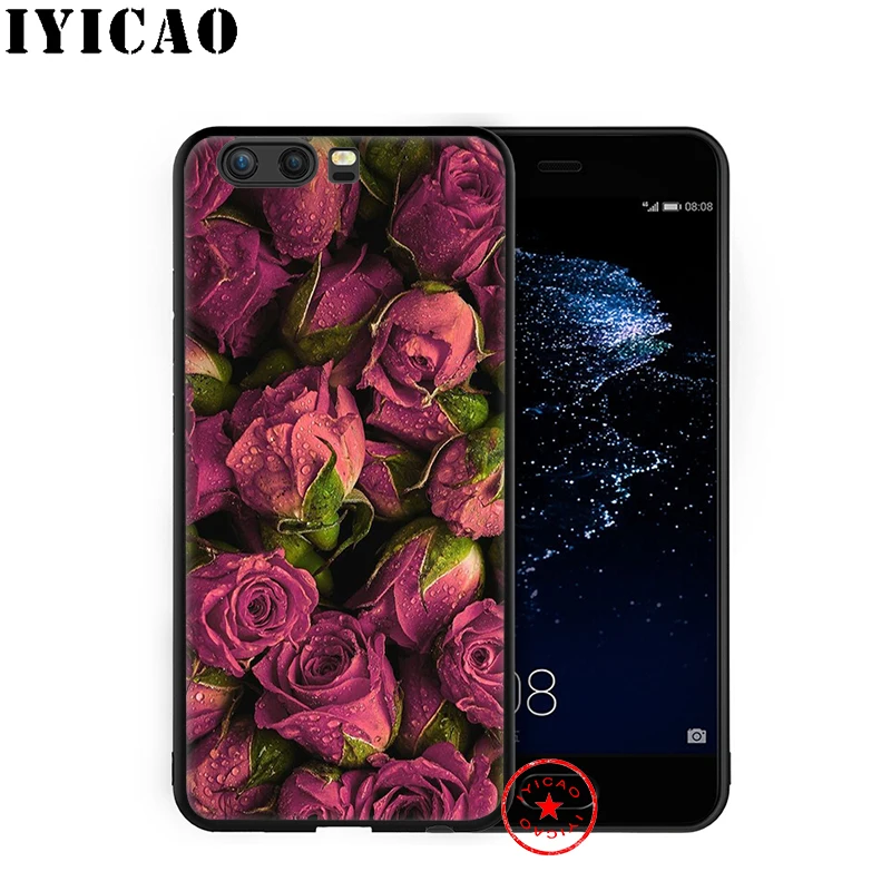 IYICAO Cool Rose Colorful Soft Case for Huawei P30 P20 P10 P9 P8 2017 2016 2015 P Smart Z Plus 2019 Mate 20 10 Lite Pro Mini |