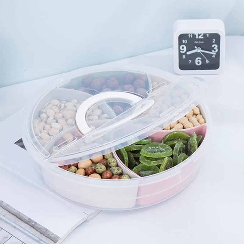 Портативный лоток для сладостей и закусок многофункциональная коробка фруктов с