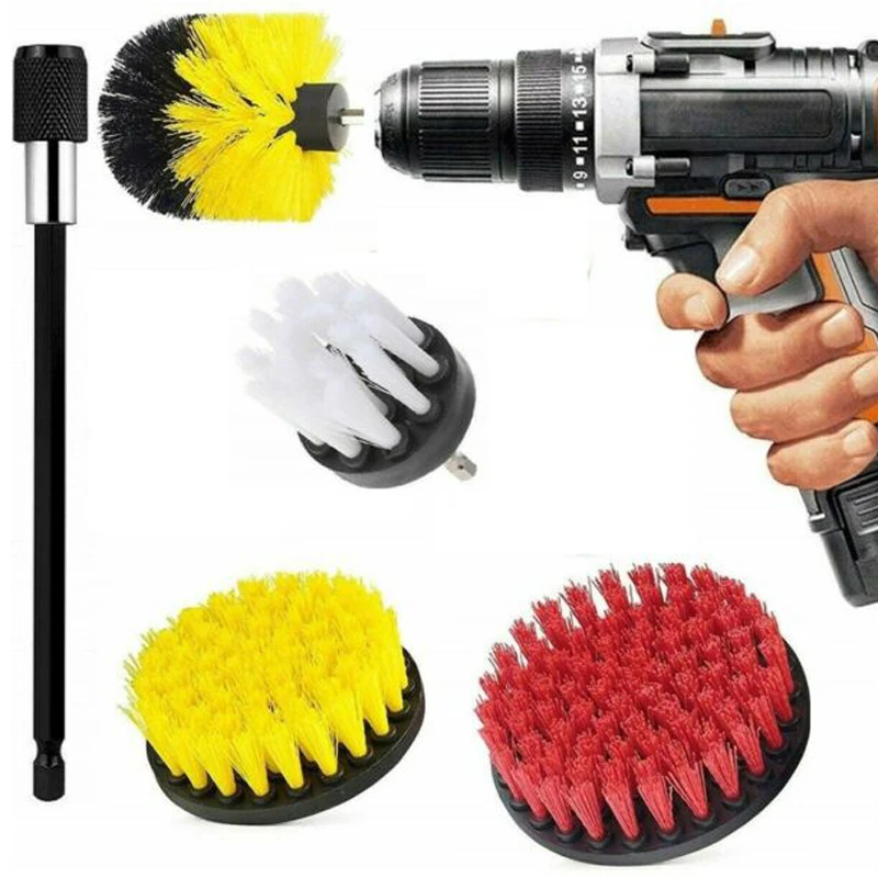 4 шт./компл. электрическая насадка в виде щетки удлинитель питания для чистки