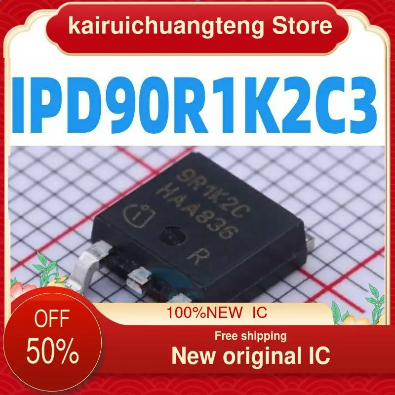 

10-200 шт. IPD90R1K2C3 9R1K2C TO-252 900V 5.1A MOS новый оригинальный IC