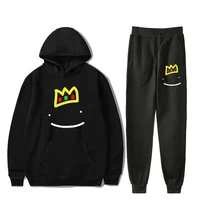 ranboo hoodie sweatpant dream merch two piece suit smile cosplay unisex pullovers solid casual tracksuit outfits 2021 sportswear