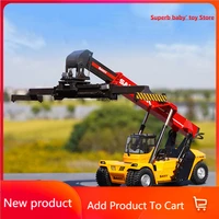 diecast alloy 150 vehicle truck model car heavyterminal forklift container crane hoist engineering collection toys car for boys