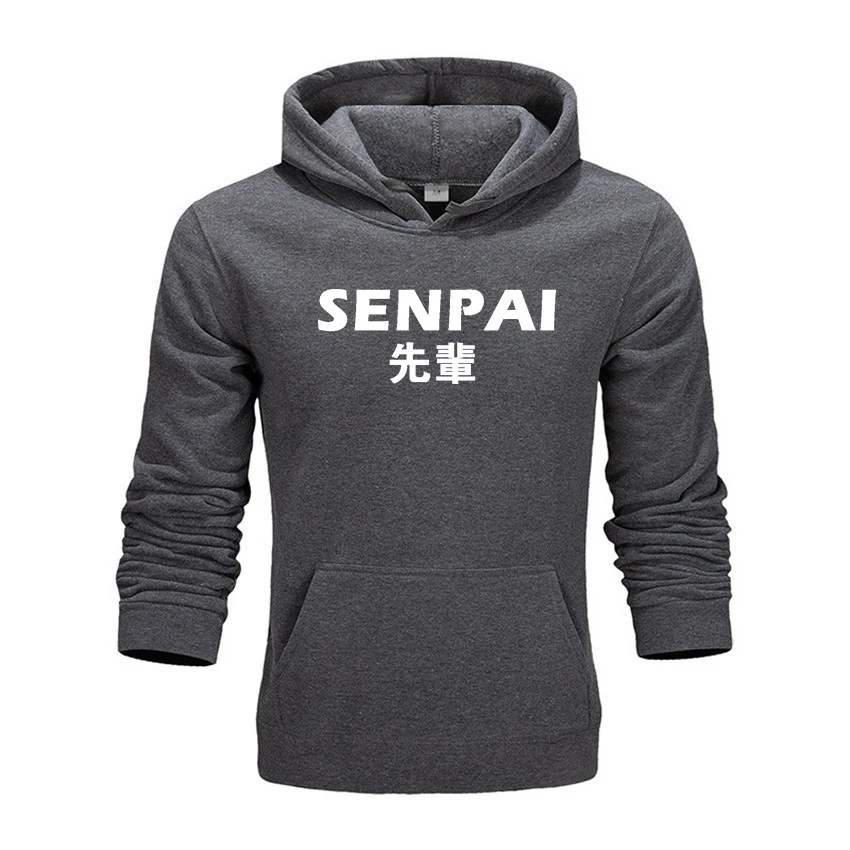2020 модная Японская уличная одежда толстовка с капюшоном SENPAI несколько цветов