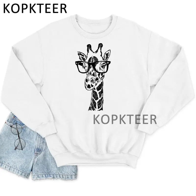 

Summer Giraffe Vintage Women Hoodies Hip-Hop Women Hoodies Autumn Women Clothing Casual Aesthetic Long Sleeve O Neck Sweatshirts