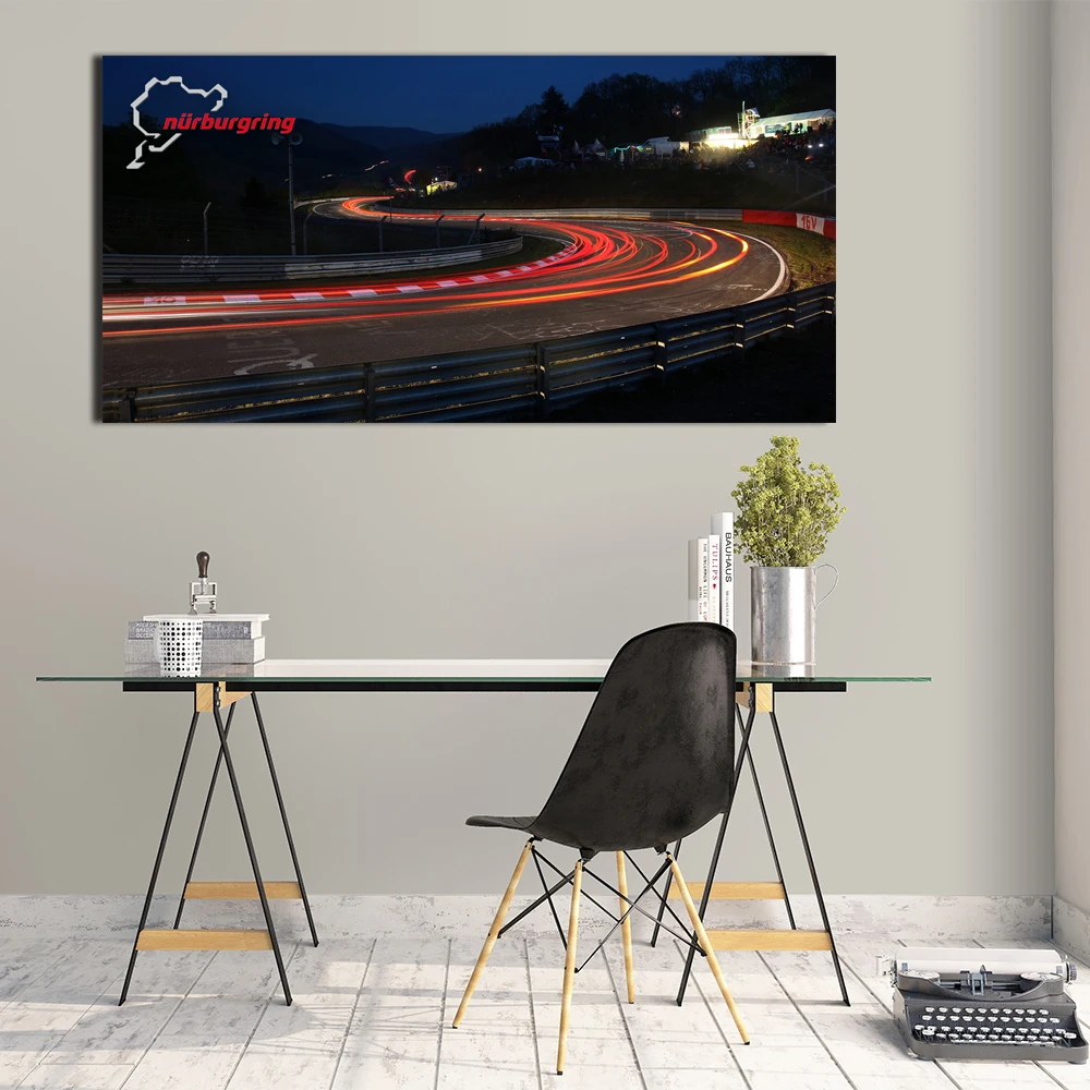 Картина на холсте настенная живопись Раллийная дорога Nurburgring украшение для дома
