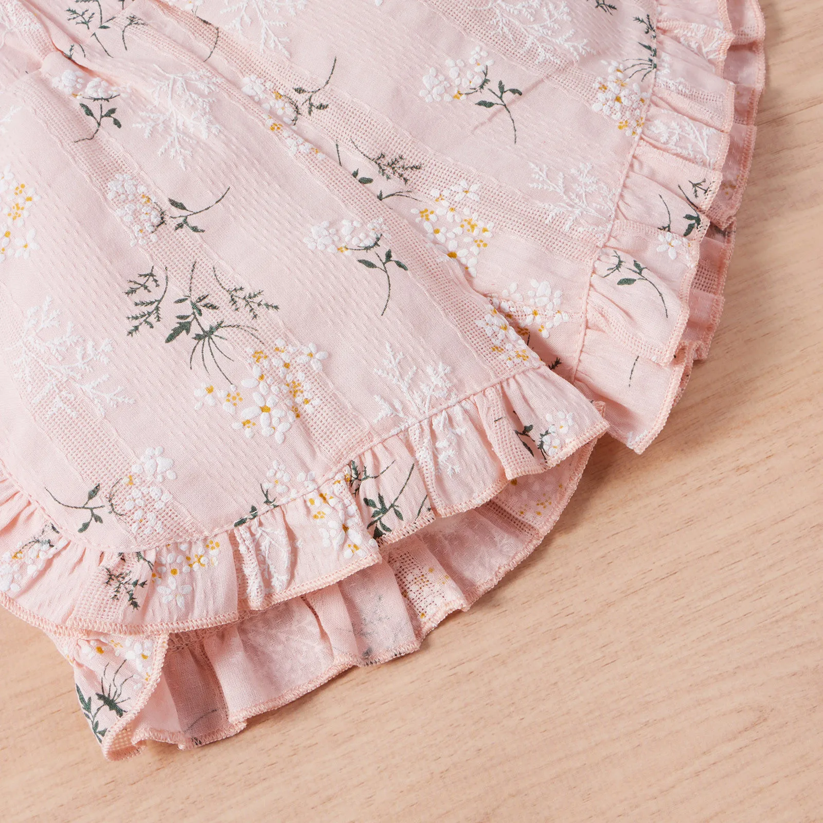 

Summer Baby Girls Pleated Hem Dress + Floral Ruffle Shorts Clothes Baby's Sets Toddler Baby Girls Princess Sleeveless Outfits