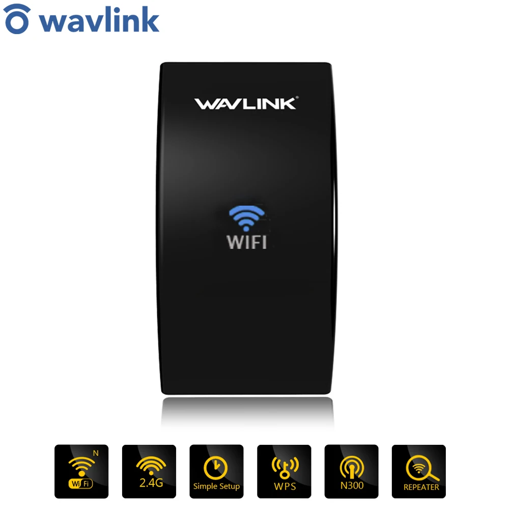 Беспроводной Wi Fi репитер Wavlink 802.11b/G/n 300 Мбит/с 2 4 ГГц|wireless wifi repeater 300mbps|wifi 300mbpsrepeater