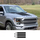 Наклейки на капот двигателя для Ford F 150 Raptor, графика пикапа, США, флаг, полосы, наклейки, автомобильная виниловая пленка, Декор, крышки США для автомобиля