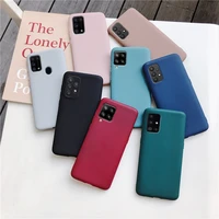 candy color matte silicone phone case for samsung galaxy a51 a71 a12 a42 a52 a72 a32 4g 5g m31 a21s a31 a41 m51 nacho back cover