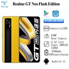 Смартфон Realme GT Neo с супербыстрой зарядкой, 65 Вт, 6,43 дюйма, FHD + 120 Гц, 8 ядер, 4500 мАч, 64 мп