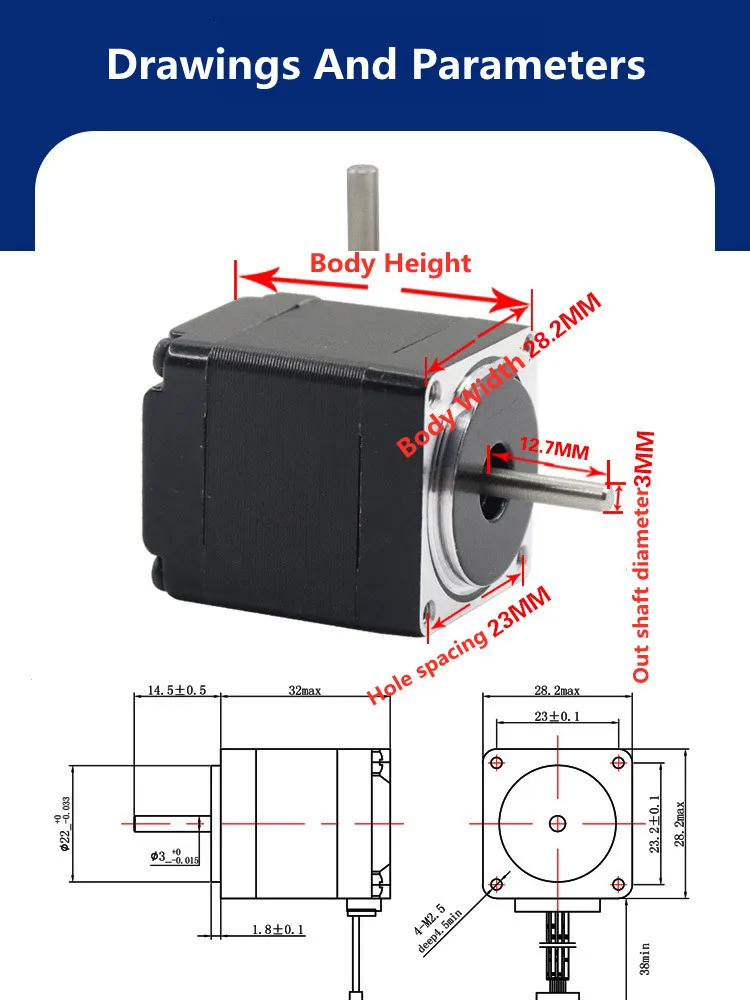 57 шаговый двигатель 42 маленький микро двухфазный медленный бесшумный
