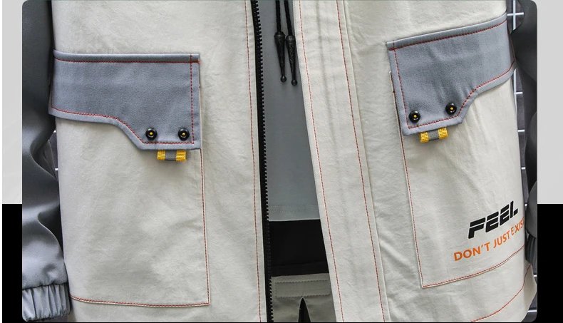 

2020 new spring autumn Big pocket men's tooling jacket trend Korean windbreaker handsome spring ins function spring jacket DS205