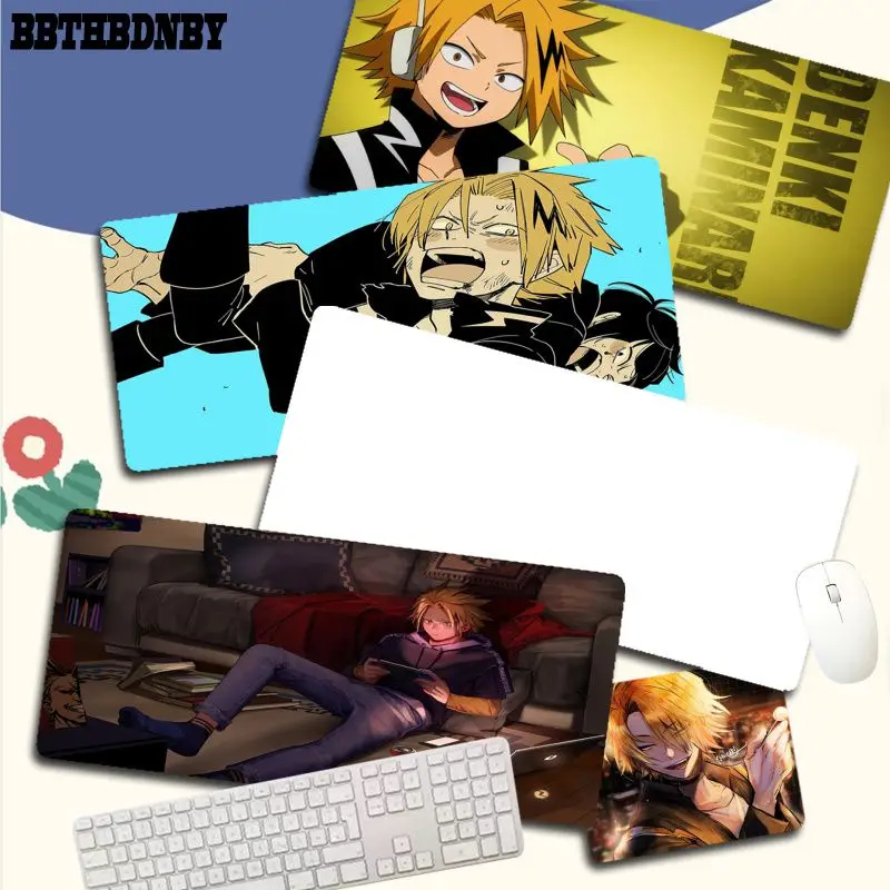 

BBTHBDNBY мой герой Академия Kaminari Denki новый натуральный игровой коврик для мыши Настольный коврик размер для Cs Go LOL игровой плеер ПК компьютер Но...