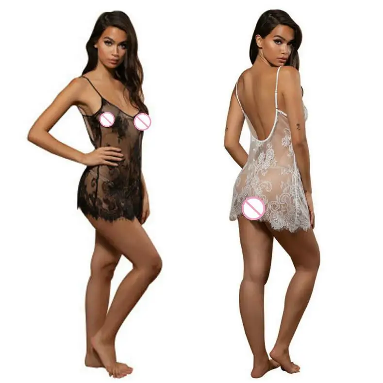 Женское кружевное белье 2020 сексуальное дамское ночное g-стринги Babydoll платье для